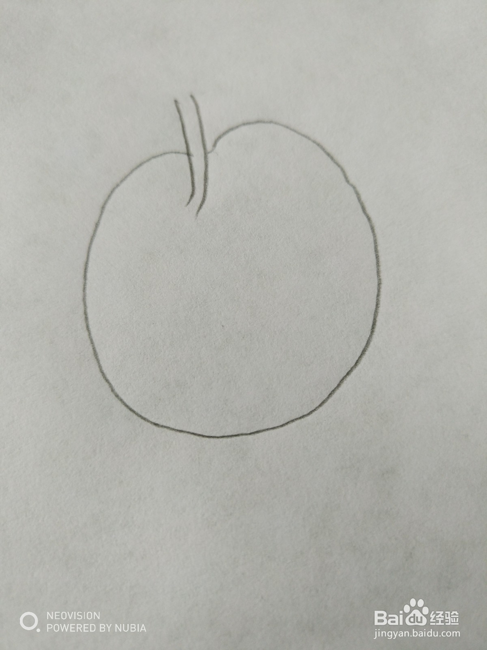 简单的苹果怎么画