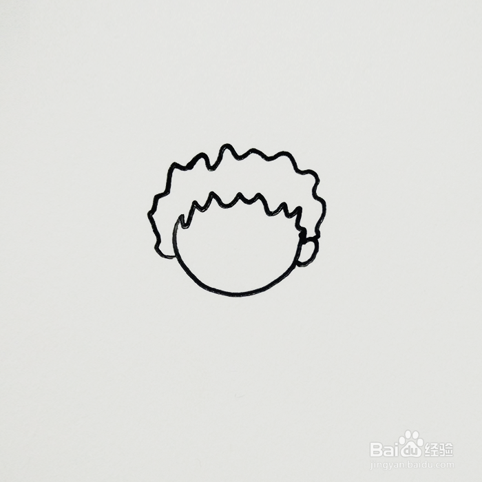 简笔画课堂:跑步的小男孩