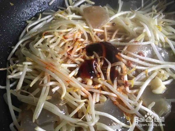 怎么做魔芋炒豆芽