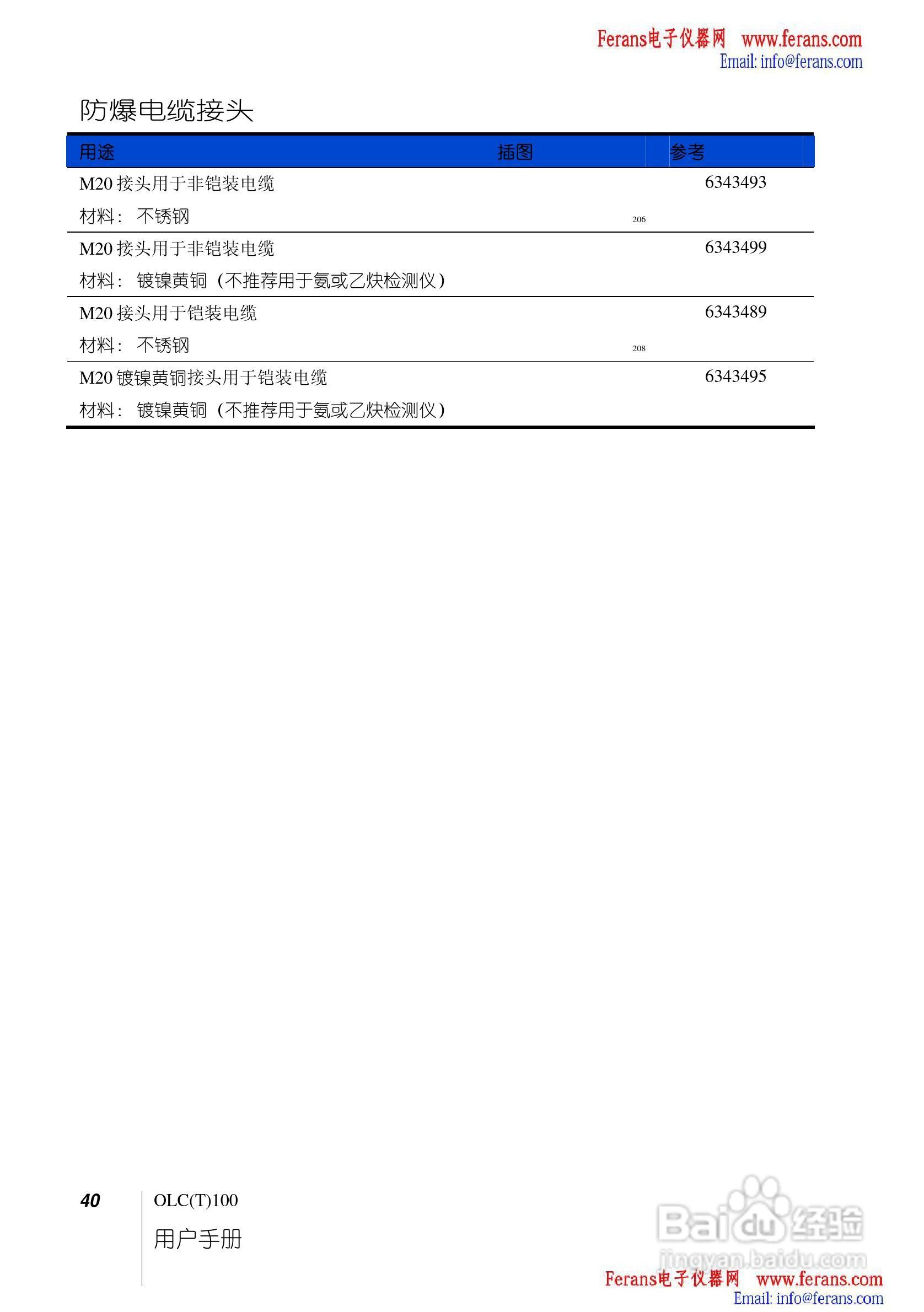 奥德姆OLCT100固定式气体检测仪说明书:[4]