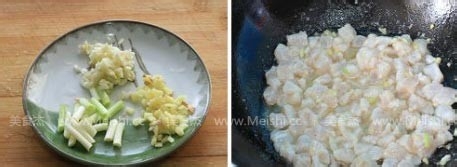 豌豆炒鱼丁的做法