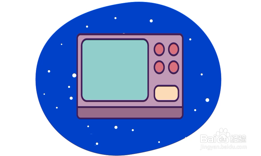 怎样在illustrator中绘制微波炉小图标