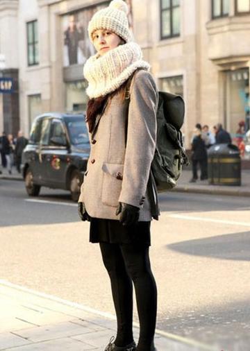 4款毛呢外套+帽子温暖搭