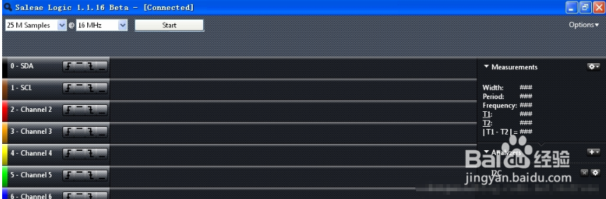 saleae logic使用教程