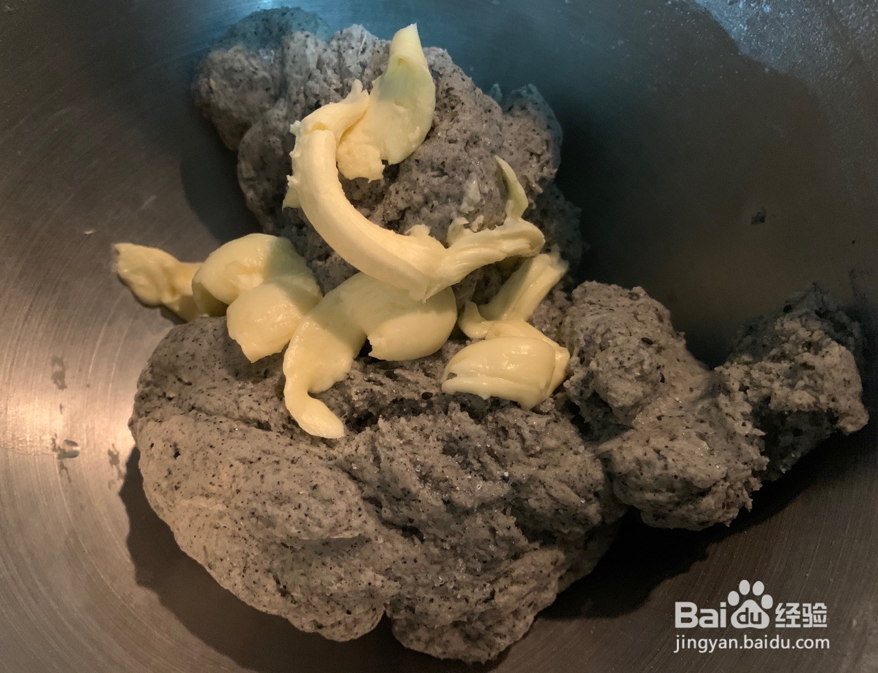 全麦黑芝麻豆沙华夫的做法