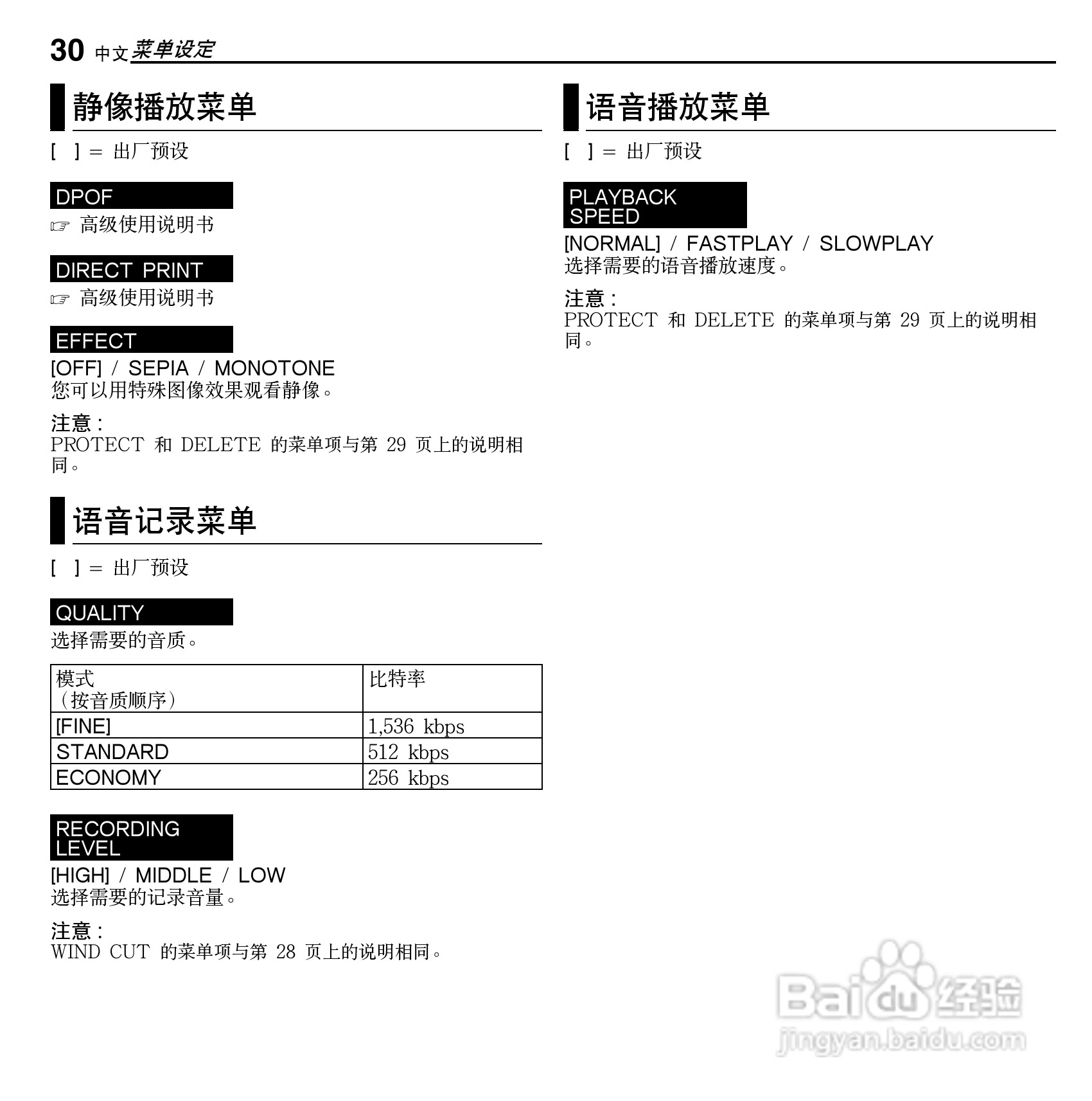 杰伟世GZ-MC100AC型摄像机说明书:[3]