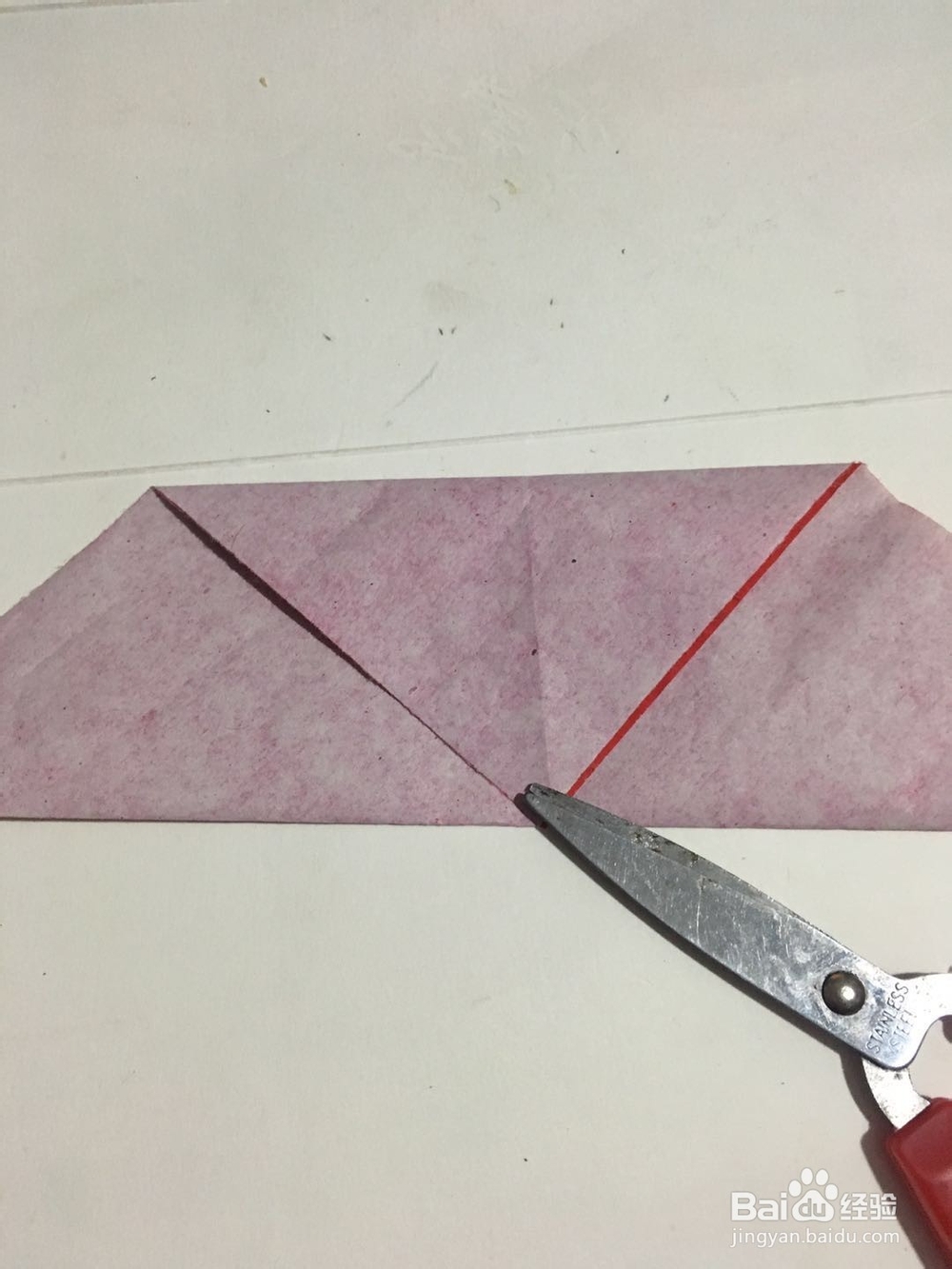 一朵十角花 怎样用红色彩纸裁剪