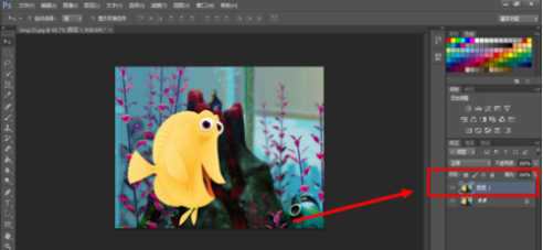 ps一张照片里的某种颜色保留，其他的颜色变黑白