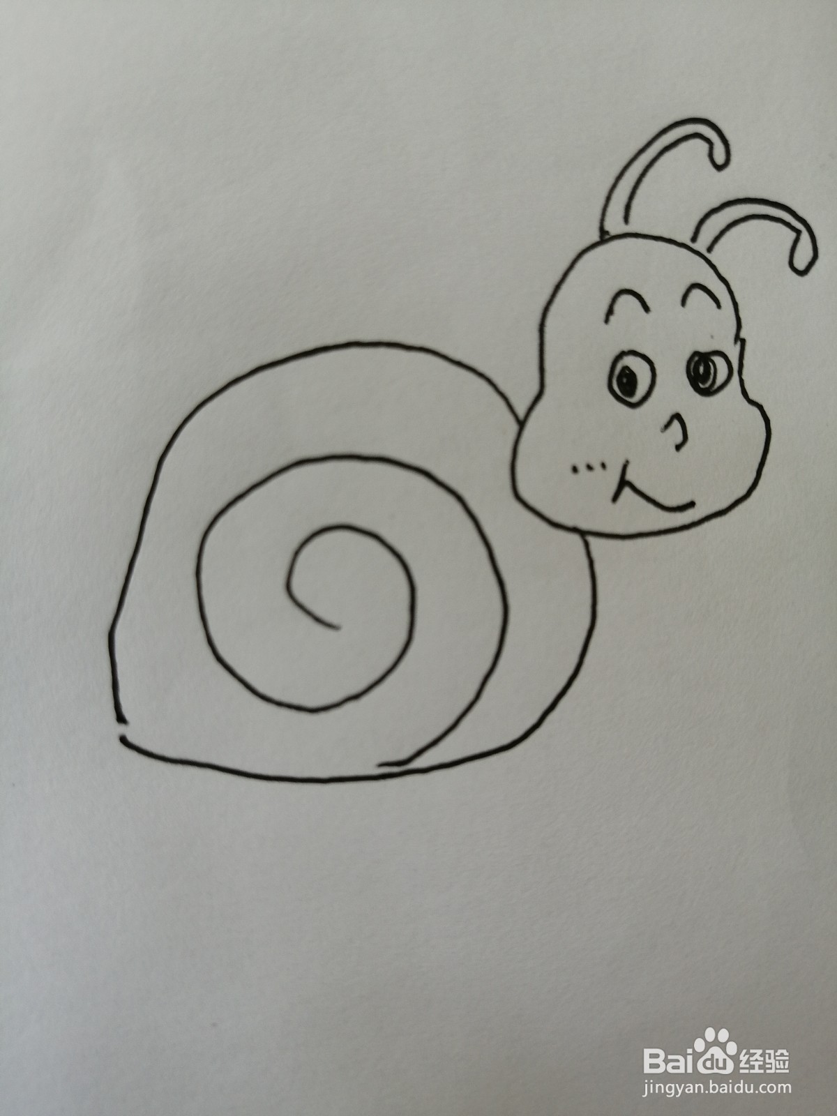 可爱的小蜗牛怎么画
