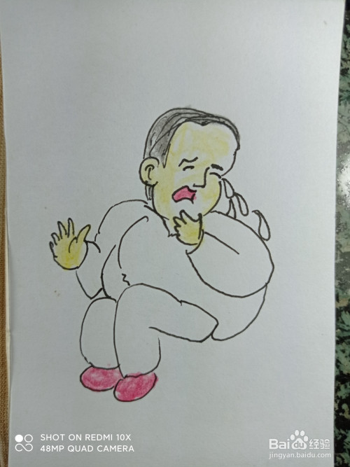 怎样画简笔画哭泣的孩子?