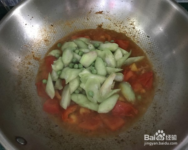 番茄炒丝瓜的做法