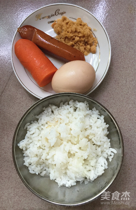 肉松蛋包饭的做法