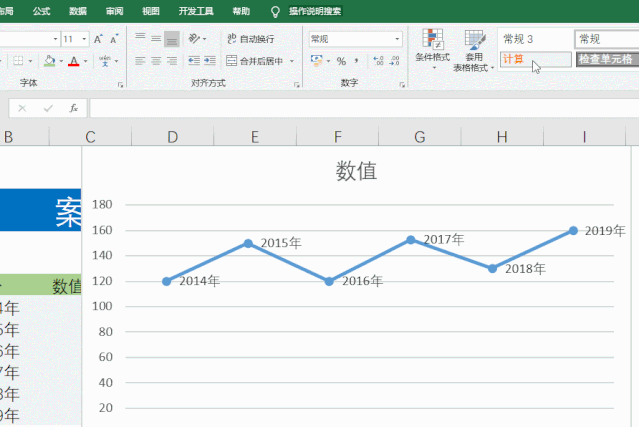 如何使用excel制作精美的进程折图
