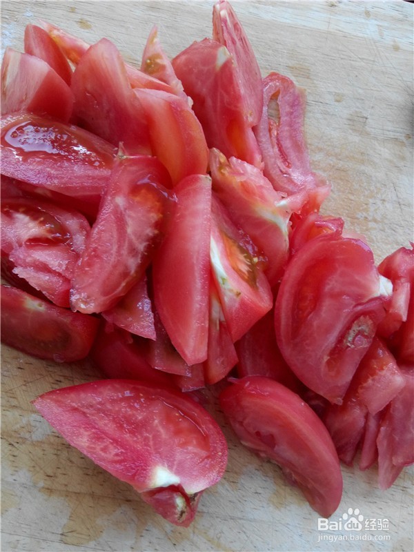 西红柿炒冻豆腐