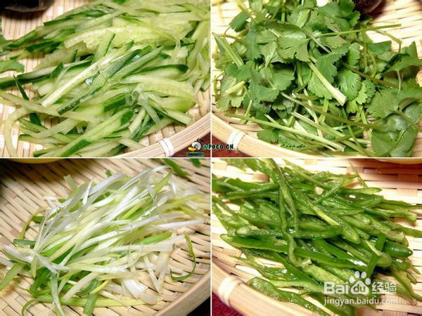 爽口下酒:拌老虎菜
