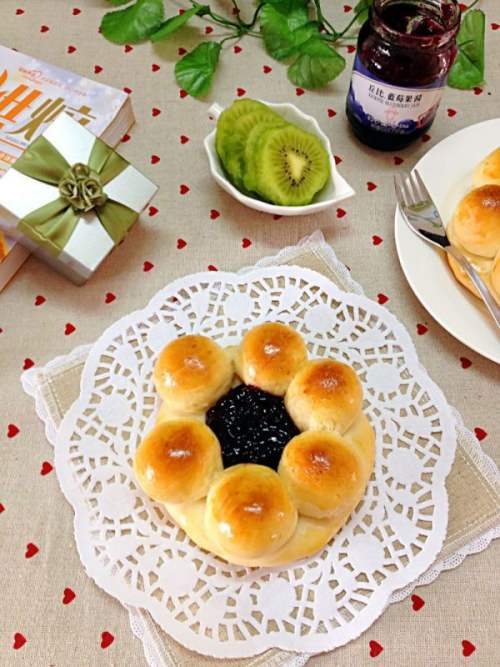 花型果酱面包 百度经验