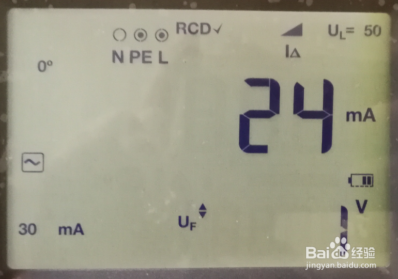 F166X 电气安装测试仪的使用(8、RCD跳闸电流)