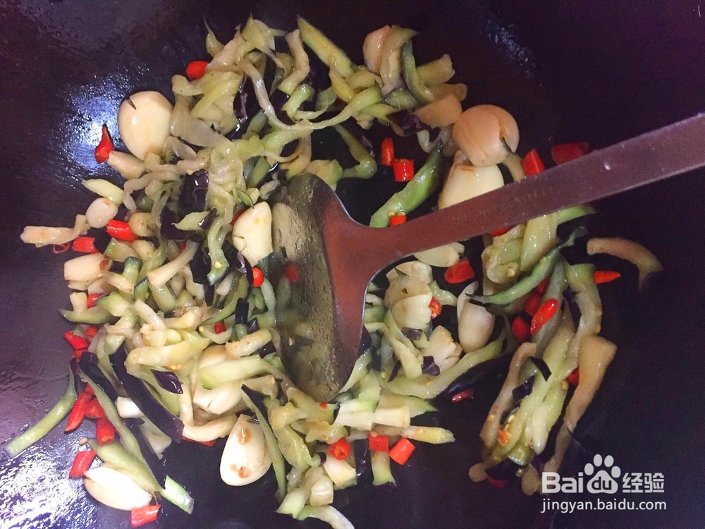 家常菜之辣炒茄丝