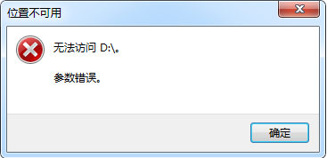 <b>磁盘显示无法访问参数错误文件恢复方案</b>