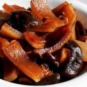 红烧香菇猪肉皮