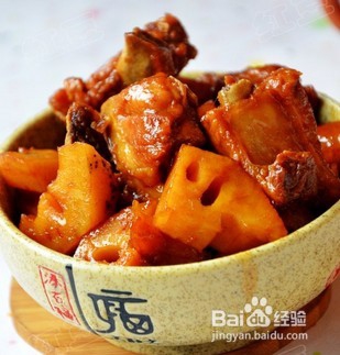美味的红烧排骨莲藕做法