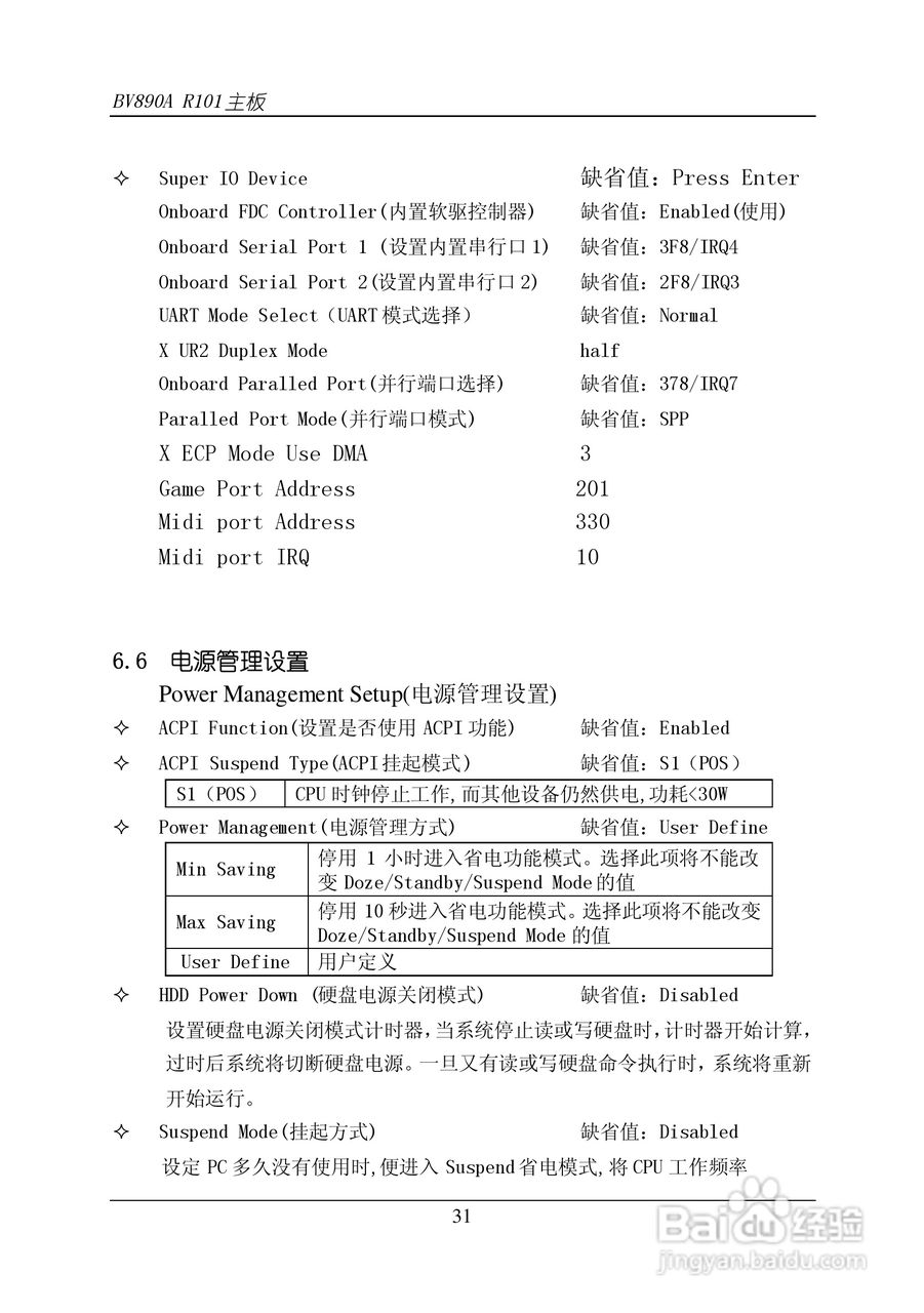 杰灵BV890R101主板说明书:[4]