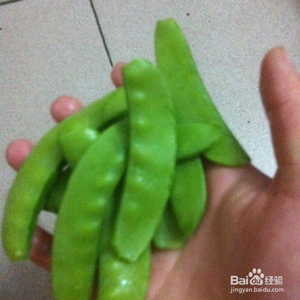 两个人的小日子：[19]腊肉炒荷兰豆