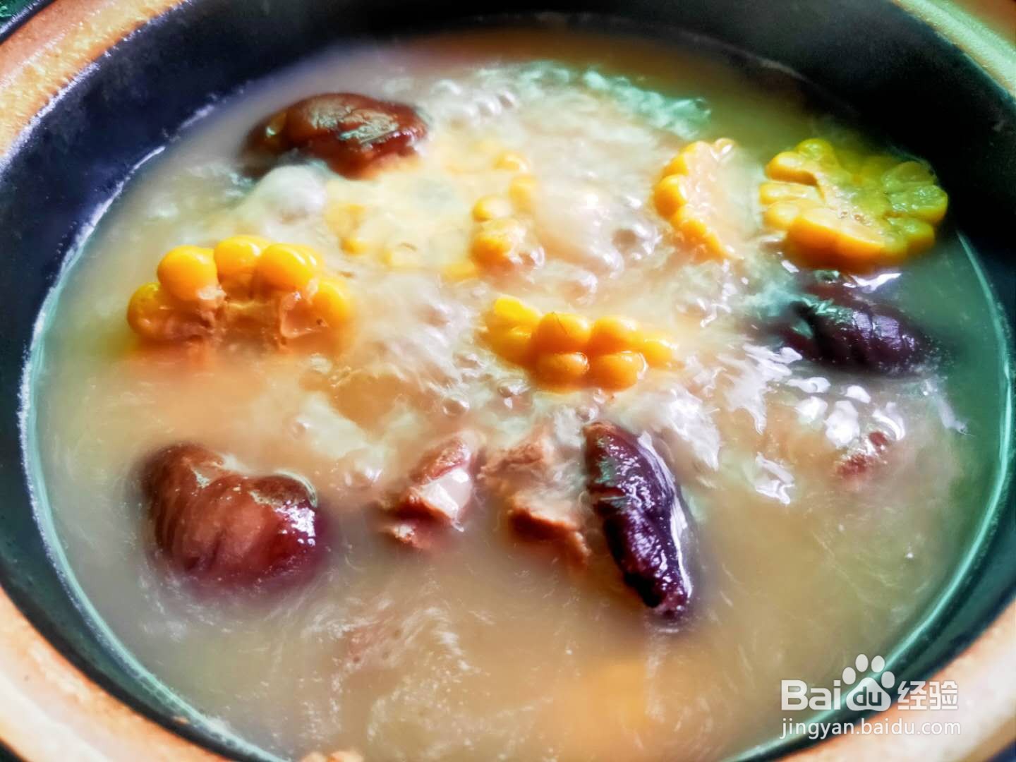 香菇玉米炖排骨---养生菜系列