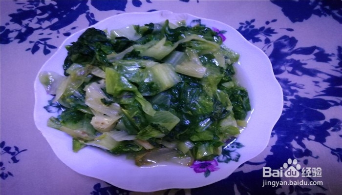 怎么做家常菜素炒生菜