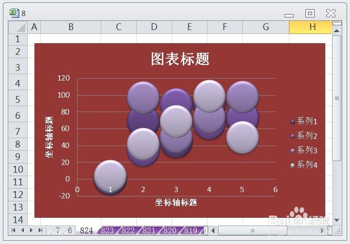 EXCEL怎么让气泡图的图表布局显示布局11效果
