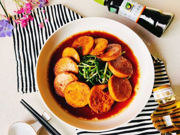 金龙鱼煎煮素鸡马兰头