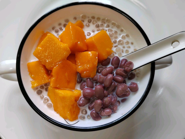 红豆芒果西米露