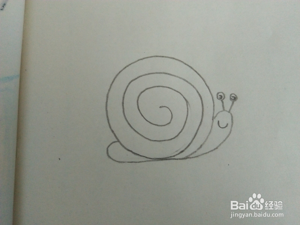 <b>宝宝画画—蜗牛怎么画</b>