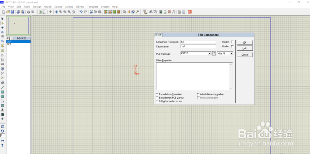 ISIS仿真软件中基本元器件的查找