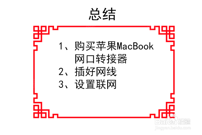 Macbook怎么用网线联网