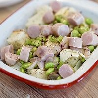 毛豆芝士咸面包布丁的美味做法