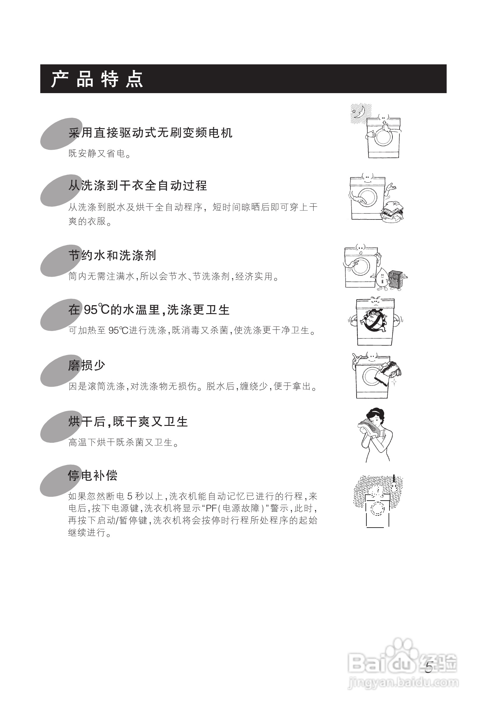 LG WD-A1222ED洗衣机使用说明书:[1]