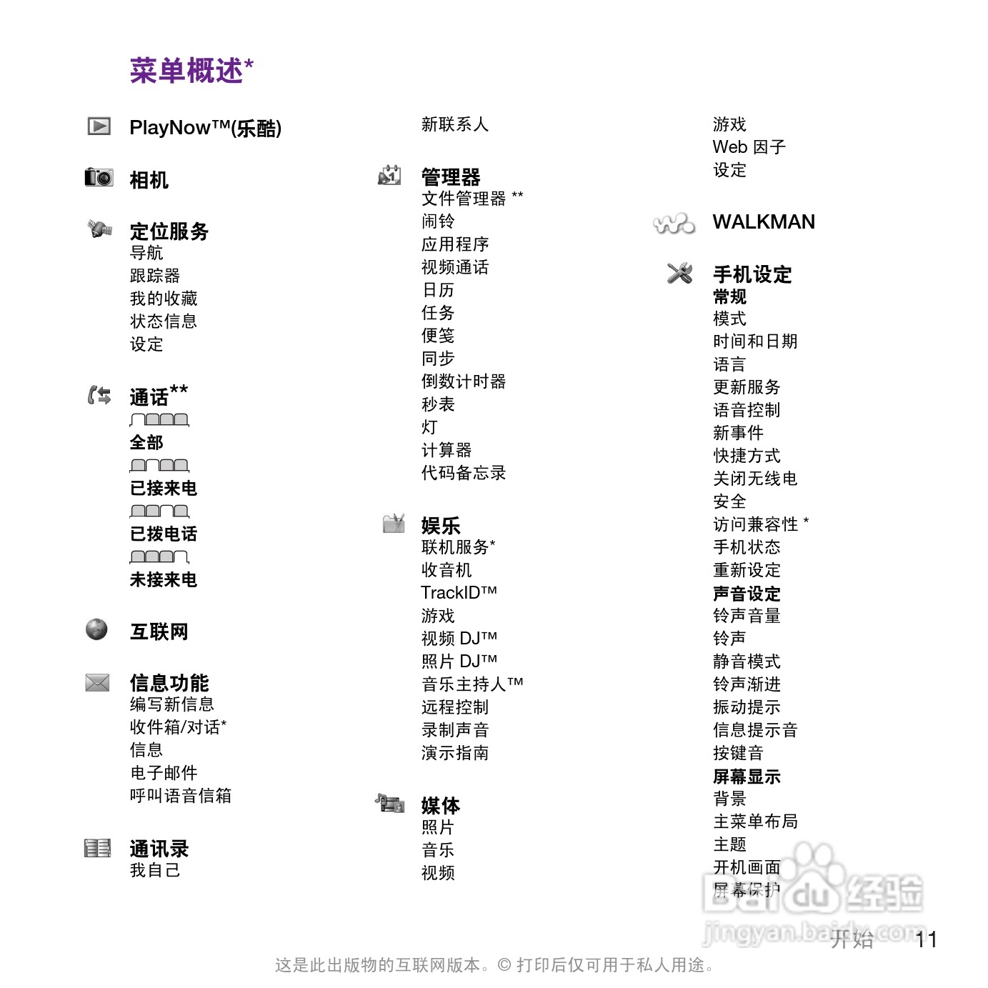索尼爱立信W995手机使用说明书:[2]