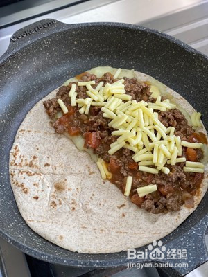 肉酱土豆泥芝士卷饼的做法