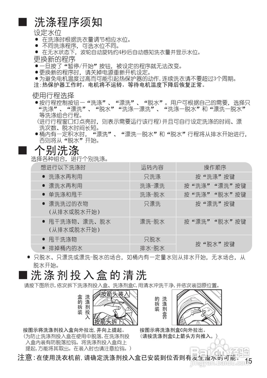松下XQB65-H661U洗衣机使用说明书:[2]