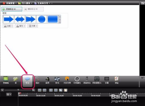 Camtasia Studio录屏软件标注(标签)的功能属性