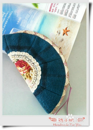 【魏小懒手工】—如何改造破旧西瓜帽做扇形小包