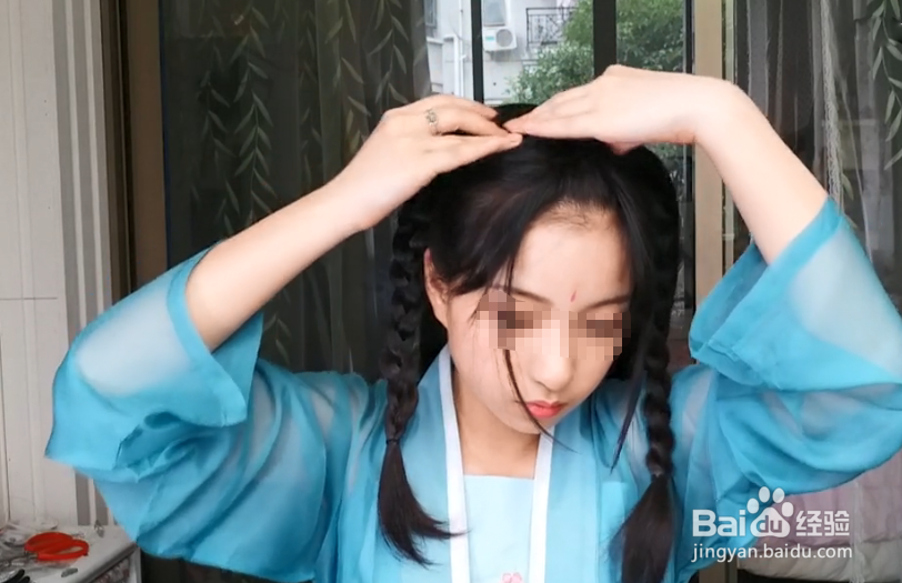 怎样做无发包的双耳髻发型