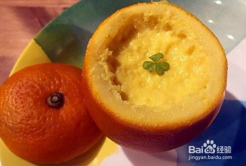 简单的宝宝辅食香橙蛋羹的做法