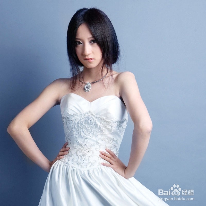 制作亮色婚纱照