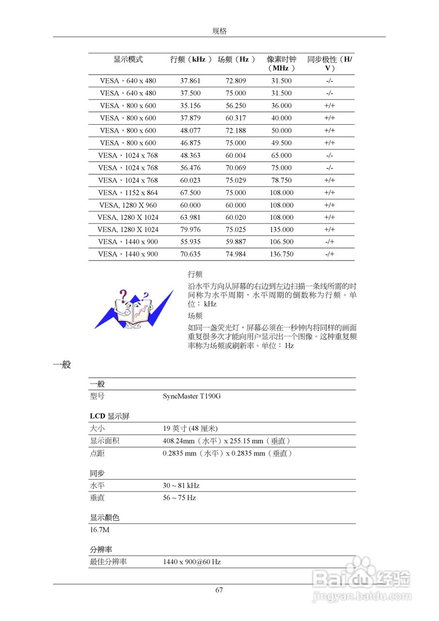 三星T200G液晶显示器使用说明书:[7]