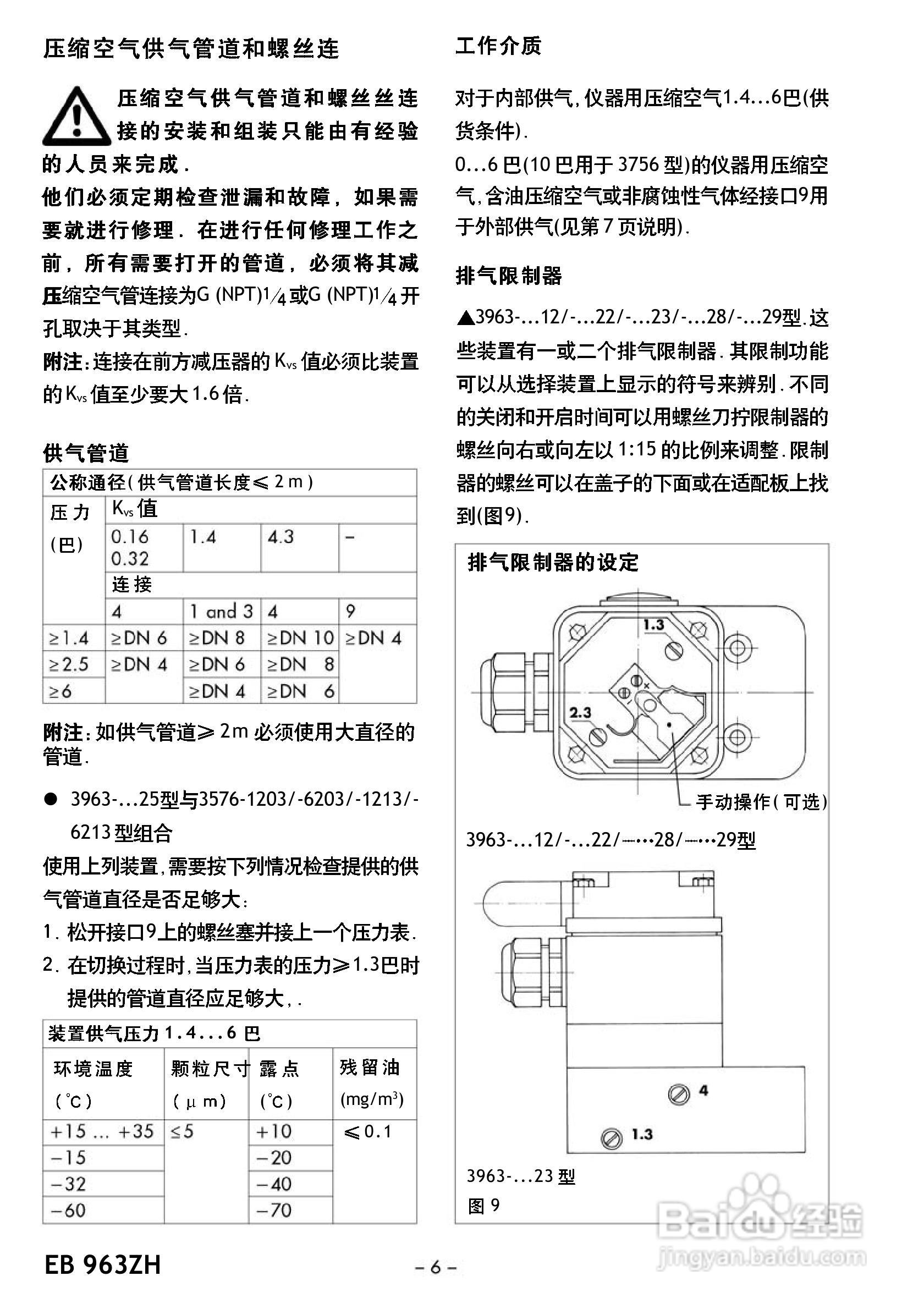 Samson 963型电磁阀中文安装维修手册:[1]