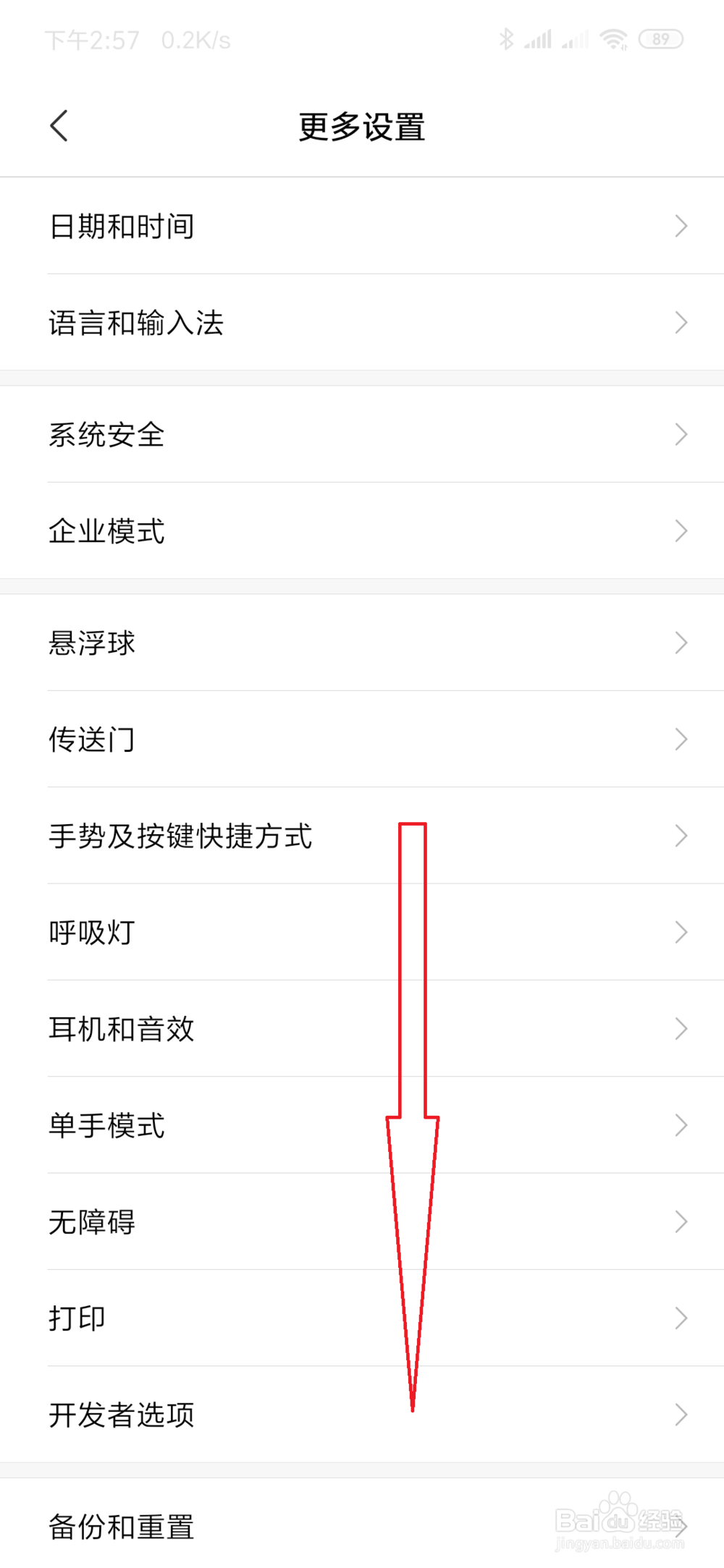 手机开启开发者模式的方法