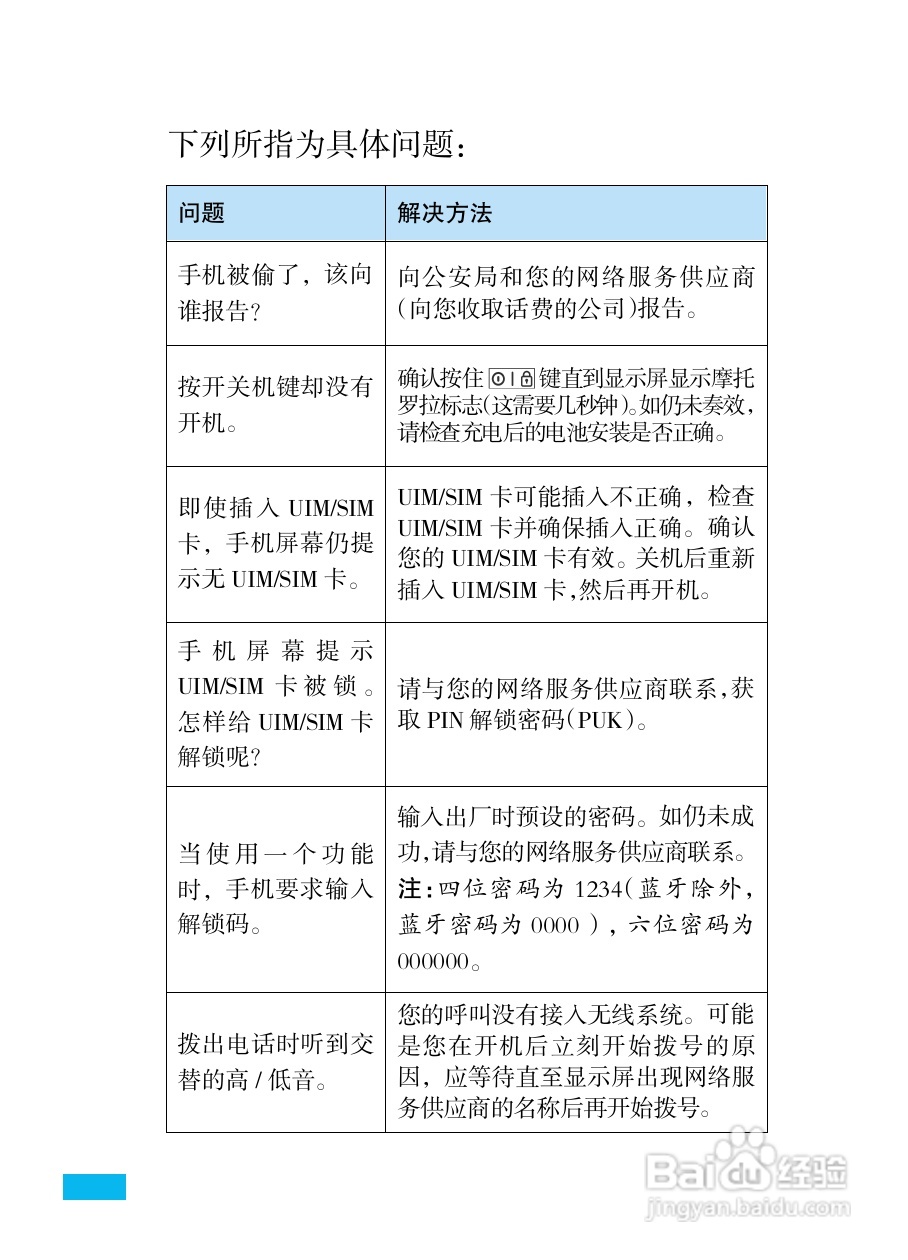 摩托罗拉XT800手机简体中文说明书:[9]