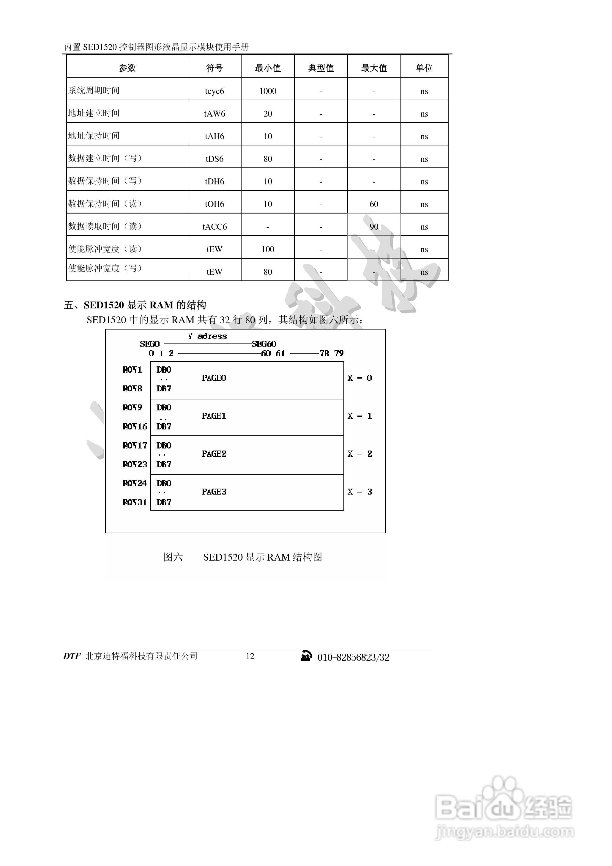 迪特福科技SED1520点阵图形式控制器使用手册:[2]
